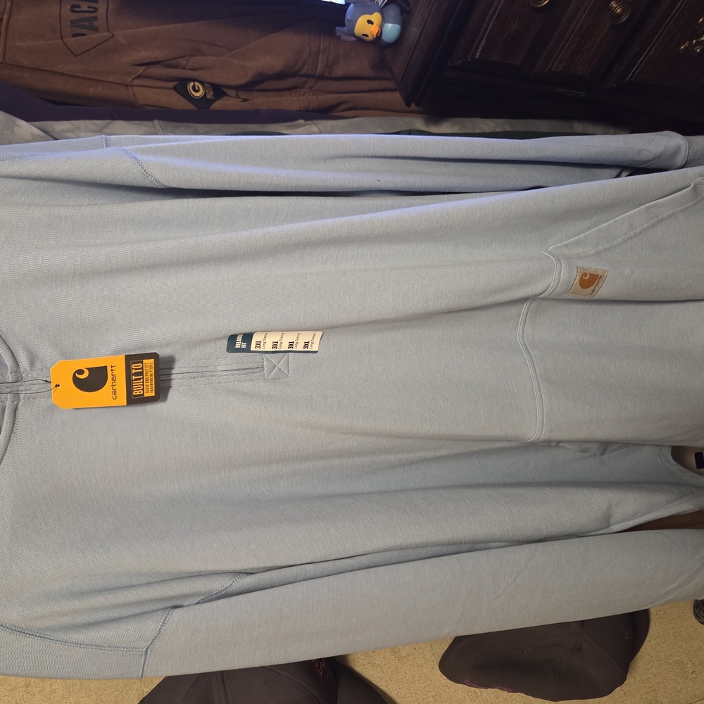 Carhartt Mens Heavy Duty Long Sleeve Half Zip 3xl New With Tags